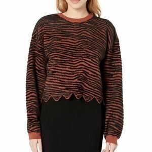 J.O.A. Just One Answer Women's‎ Zebra Print Sweater